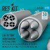 RESKIT RS72-0534 LAU-10 ZUNI rocket launcher for US Army & Navy (2 pcs) (A-1, A-4, A-6, A-7, A-10, A-37, AV-8, TF-9J, OV-1, OV-10, F-4, F-5, F-100, F-14, F-16, F/A-18, Su-25) (3D Printed) (1/72)